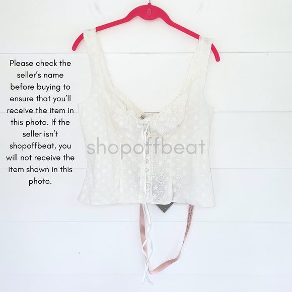 NEW House of CB Juana Top White Large - Picture 15 of 17